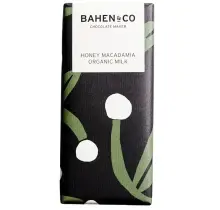 Bahen & Co Honey Macadamia Organic Milk Chocolate Bar 75g