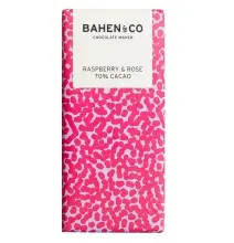 Bahen & Co Raspberry & Rose 70% Cocoa Bar 75g