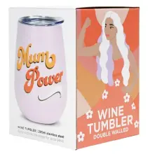 Mum Power - Insulated Wine Tumbler 