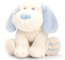 Korimco 'My 1st Puppy' Plush Toy - Blue 20cm