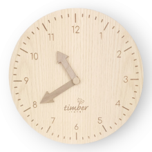 Timber Tots Wooden Timber Clock - Teach the Time