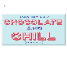 Bloomsberry 'Chocolate & Chill' Milk Choc Bar 100g
