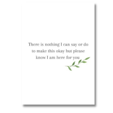 Greeting Card - Nothing I Can Say