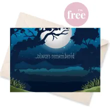 Greeting Card 'Always Remembered' Sympathy Card