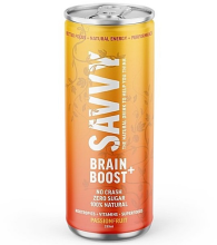 SAVVY Brain Boost Sparkling Water - Passionfruit 330ml 