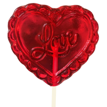 Sweetie Darling 'Love' Loveheart Lollipop
