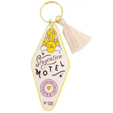 Motel Key Chain & Tassel - The Staycation Motel