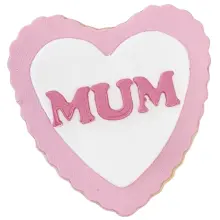 Cookie - Giant 'Mum' Love Heart Cookie