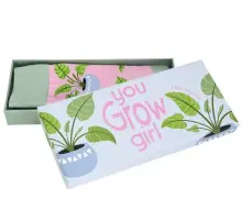 Gift Box of Socks - You Grow Girl!