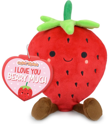 Adorables 'I Love You Berry Much' Strawberry Soft Toy 17cm