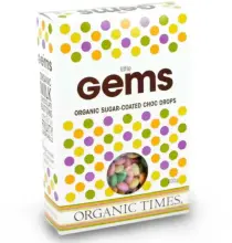 Organic Times Chocolate Gems 35g
