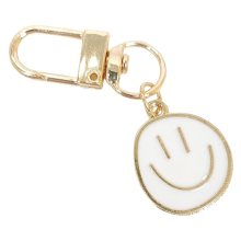Keychain - Smiley Face White