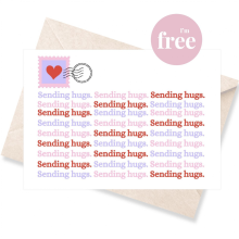 Greeting Card - Sending Hugs