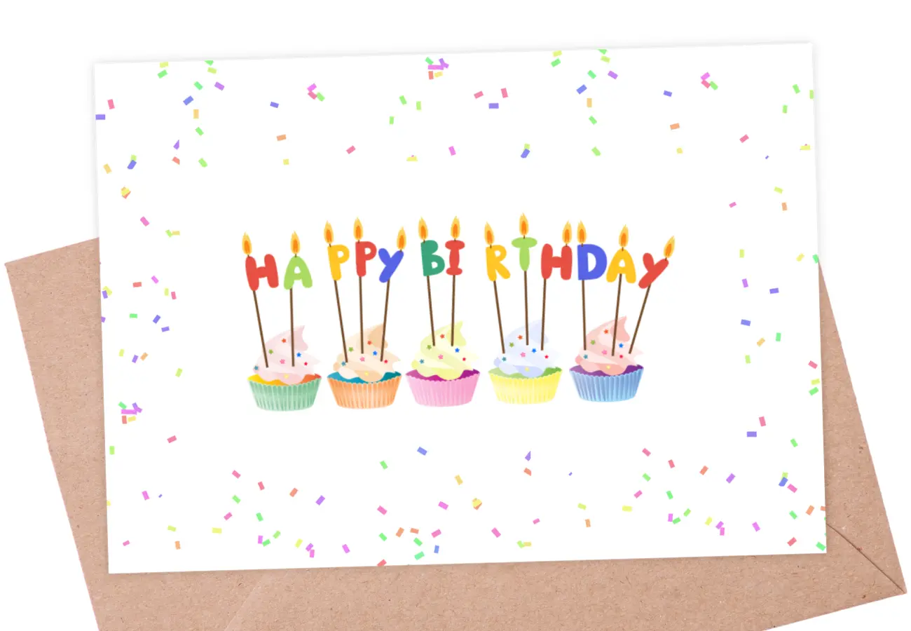 Happy Birthday - Cupcakes