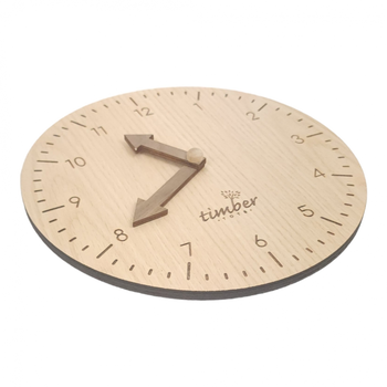 1. Timber Tots Wooden Timber Clock - Teach the Time thumbnail