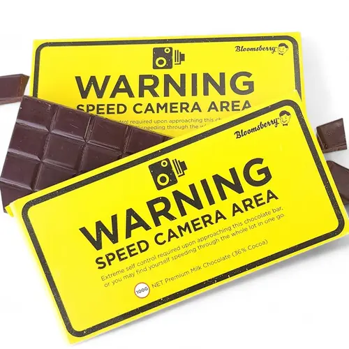 Bloomsberry 'WARNING' Milk Chocolate Bar 100g