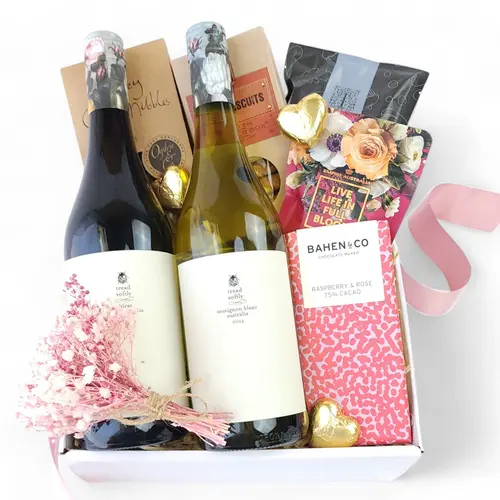 Double Wine Sweet Gift Box