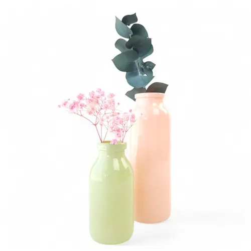 Mini Glass Bud Vase - Green