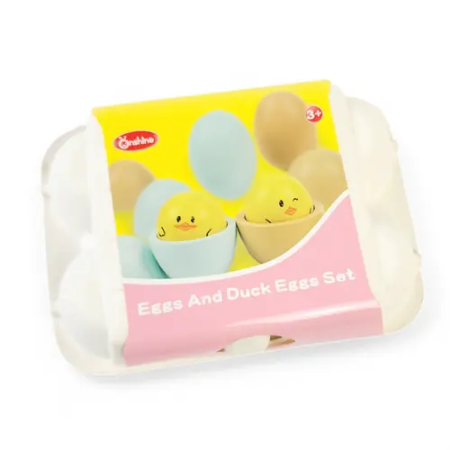Wooden Eggs & Ducks Egg Set
