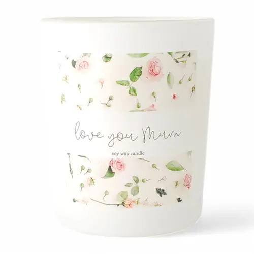 Candle - 'I Love You Mum' Soy Wax Candle Jar