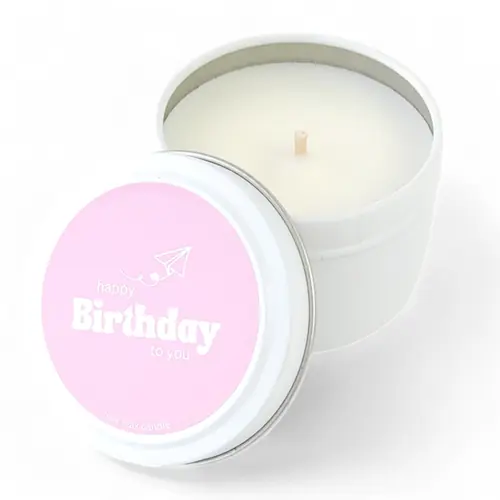 'Happy Birthday' Soy Wax Candle Tin