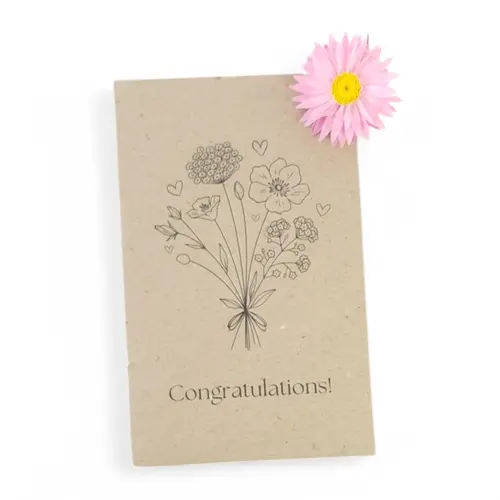 Bee Kind 'Congratulations' Flowers Gift of Seeds