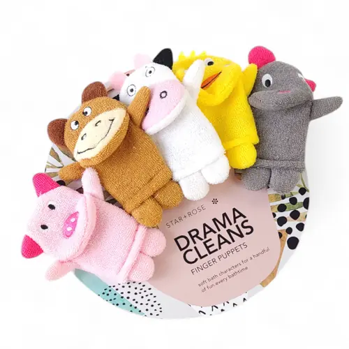 Drama Cleans Bathtime Finger Puppets