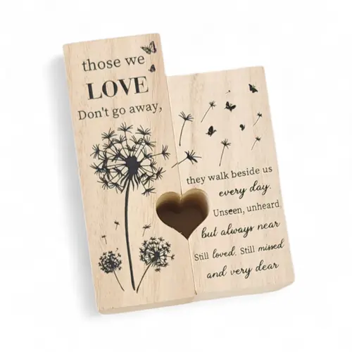 Bereavement Wooden Tealight Holder Set