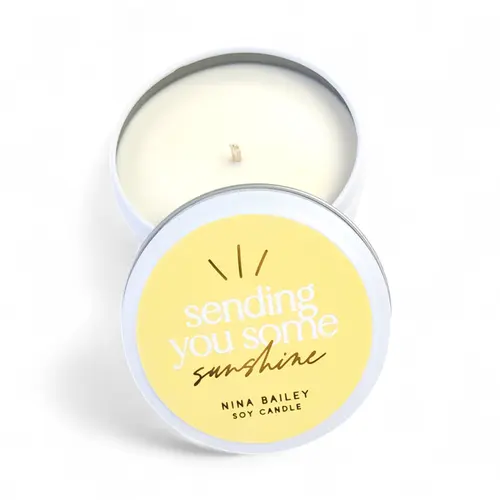 Candle Tin Soy - 'Sending Sunshine'