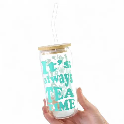 Glass Tumbler - Tea Time!