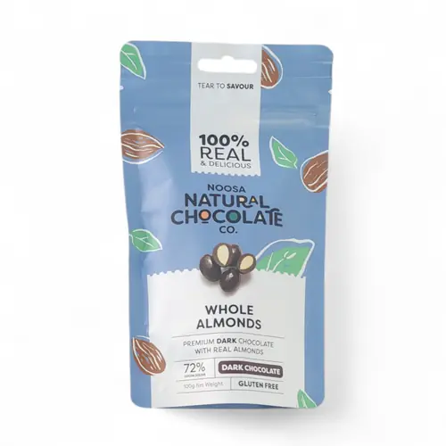 Noosa Natural Choc Co. Dark Choc Almonds 100g GF