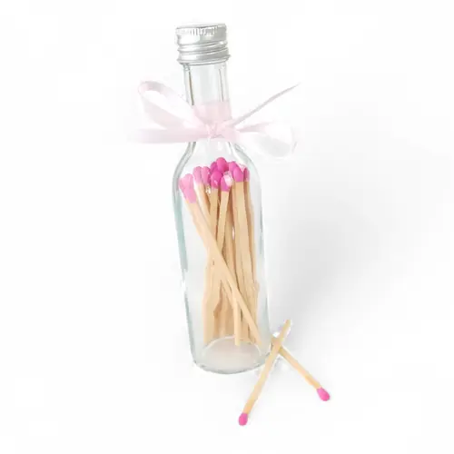 Matches in a Bottle 15cm - Pink