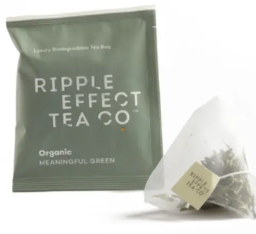 1. Ripple Effect Biodegradable, Organic Meaningful Green Tea Sachet x 2 thumbnail