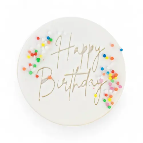 Cookie - 'Happy Birthday' Freckles