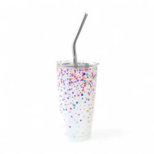 Drink Tumbler Stainless Steel - Confetti