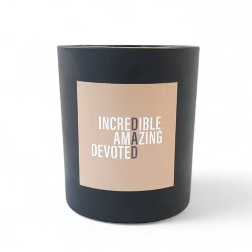 Candle - Amazing, Incredible, Devoted Soy Wax Candle Jar