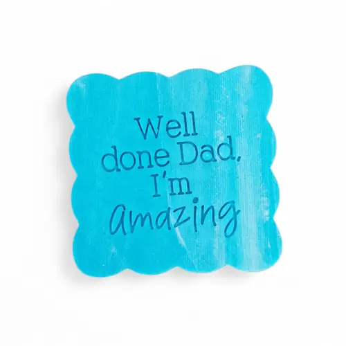 Cookie - 'Well Done Dad I'm Amazing' Iced Cookie