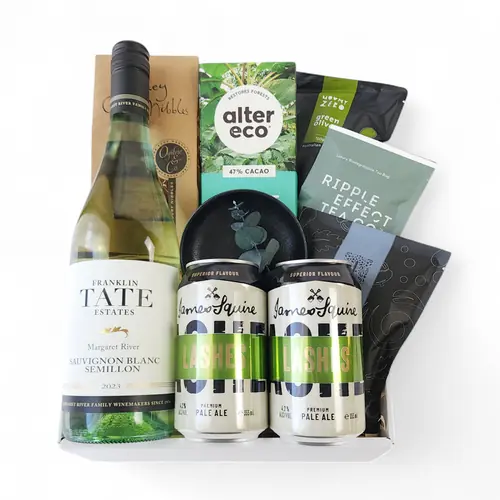 Wine & Beer Gift Box - White