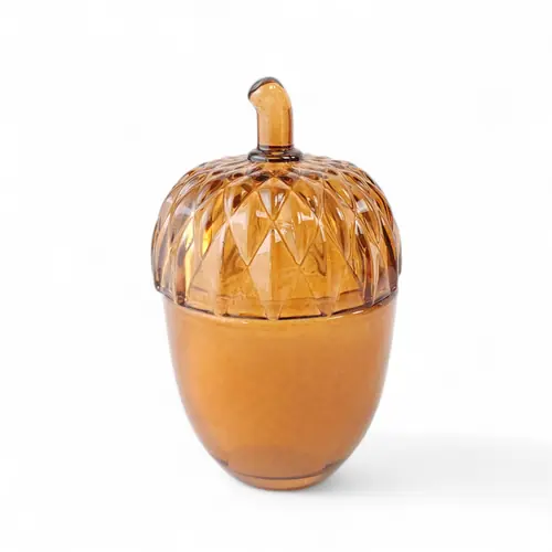 1. Candle - Glass Acorn Candle 11cm thumbnail