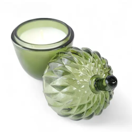 3. Candle - Glass Acorn Candle 11cm thumbnail