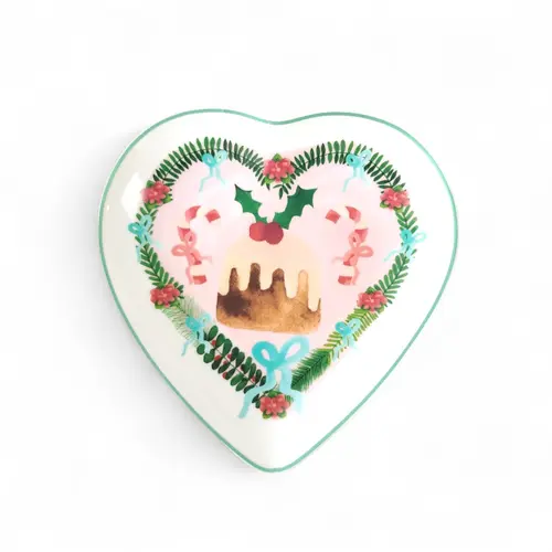 M&W Tis The Season Heart Trinket Dish 15cm