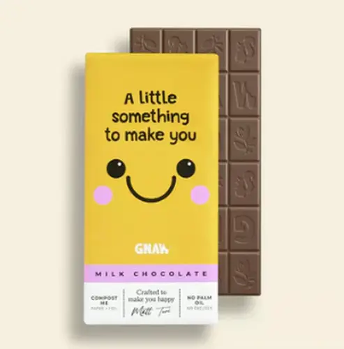 1. GNAW 'Something to Make You Smile' Choc Bar 80g thumbnail