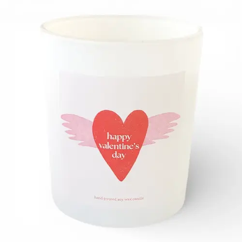 Candle - Happy Valentine's Day Hand Poured Soy Wax Candle