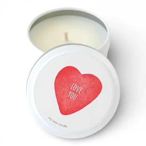 Candle - 'Love' Soy Wax Candle Tin