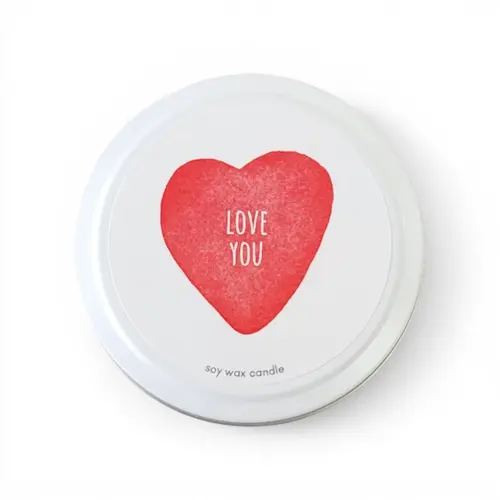 1. Candle - 'Love' Soy Wax Candle Tin thumbnail