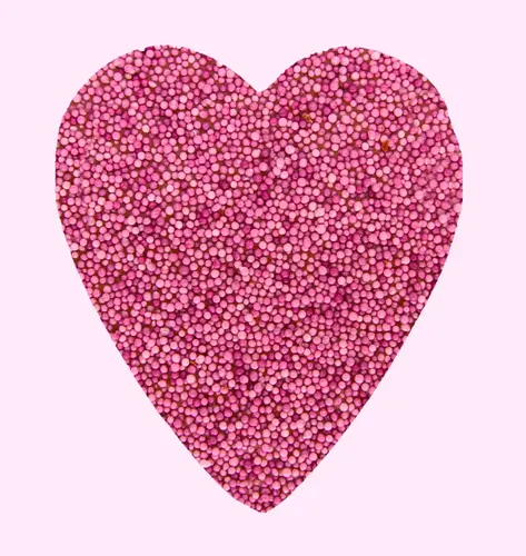 1. Freckleberry Milk Choc Pink Freckle Love Heart  40g thumbnail