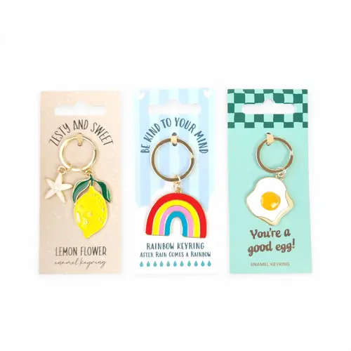 Enamel Keyring - Sunny Collection thumbnail