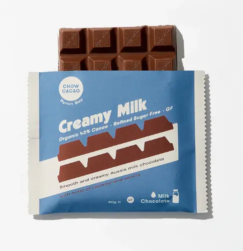 1. Chow Cacao Creamy Milk Choc 60g thumbnail