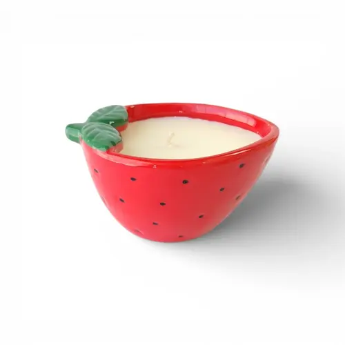 Ceramic Candle - Sweet Strawberry thumbnail