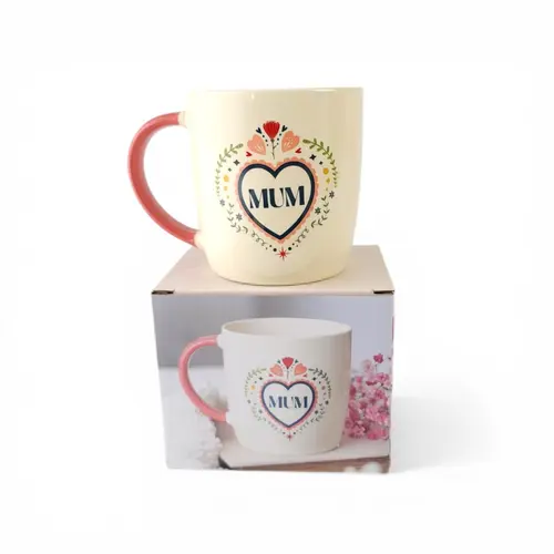 Mug - Mum Heart Folk Art